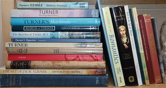 A quantity of reference books relating to J M W Turner